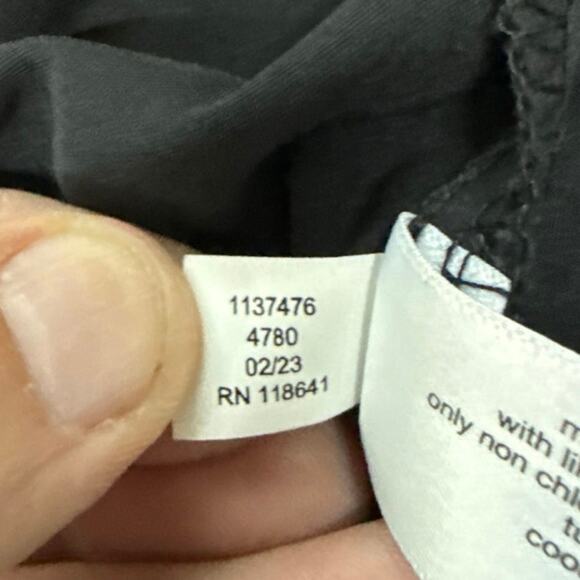 Lane Bryant Black Classic Satiny Button Down Boyfriend Shirt Size 28 No Peek NEW - Picture 8 of 12